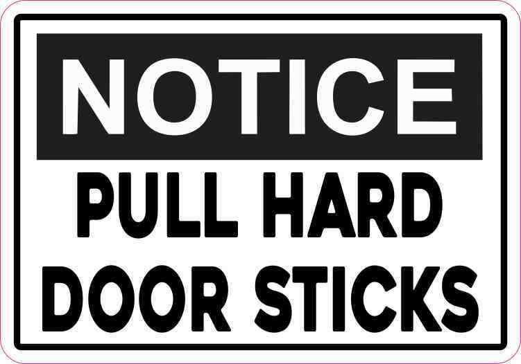 5in x 3.5in Notice Pull Hard Door Sticks Magnet Vehicle Magnetic Business Sign