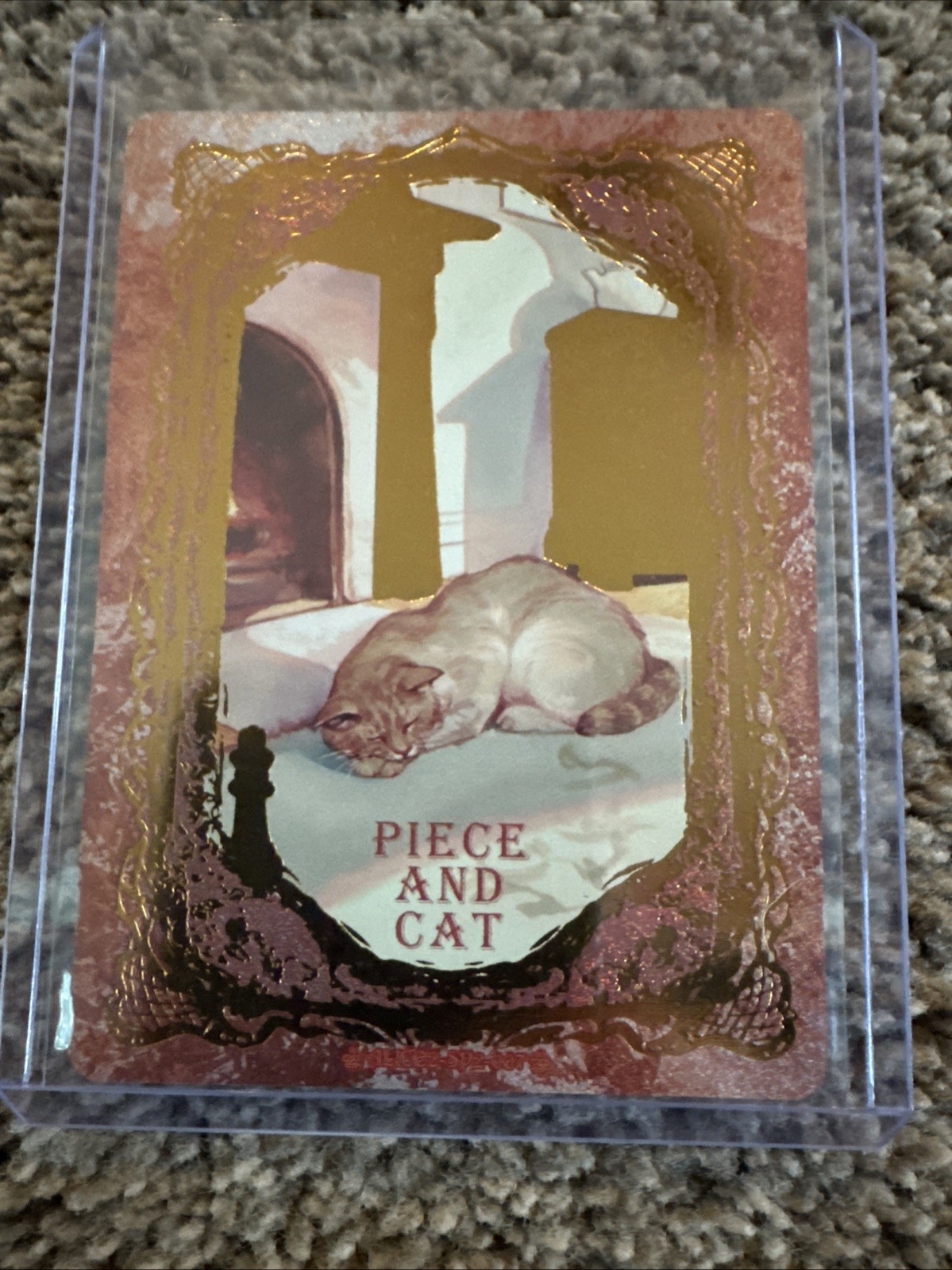 Wanmanshe Alice in Wonderland Alice2-SP2-004 Gold Foil Card- Piece And Cat