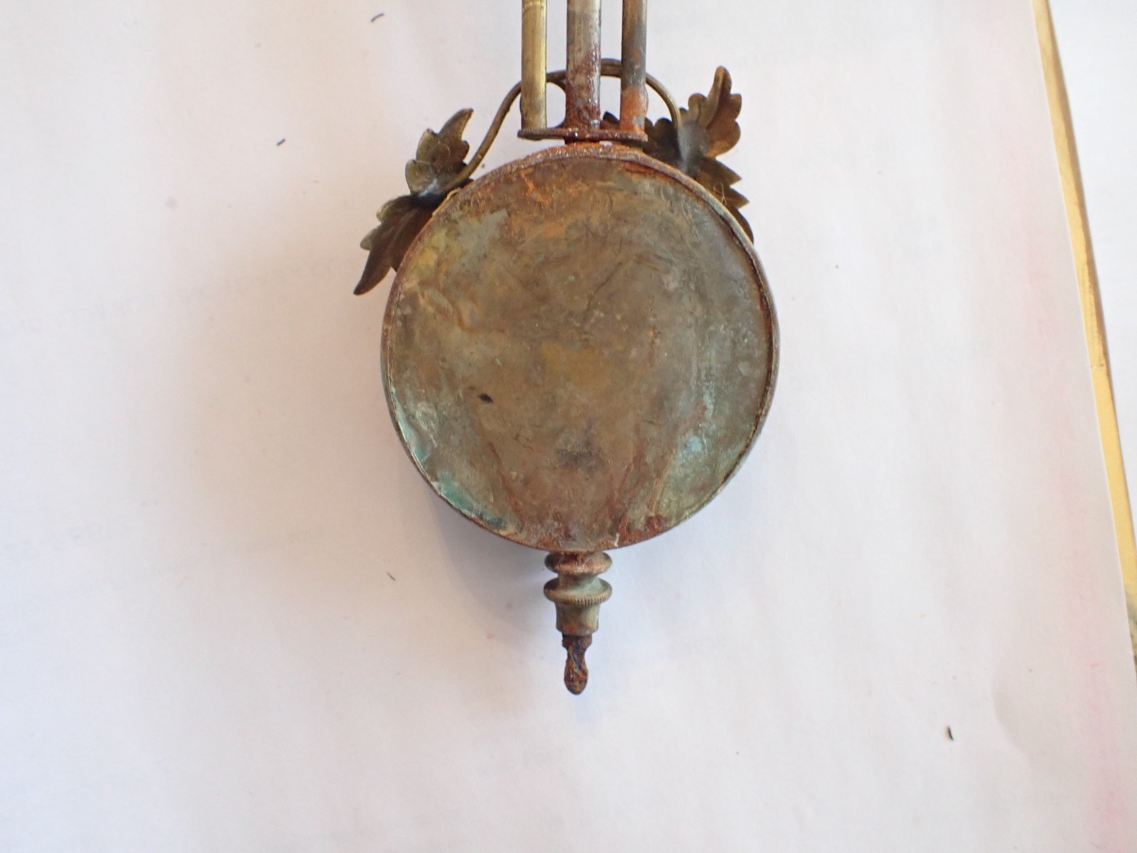 GINGERBREAD KITCHEN CLOCK PENDULUM ROD 6.5 INCHES LONG