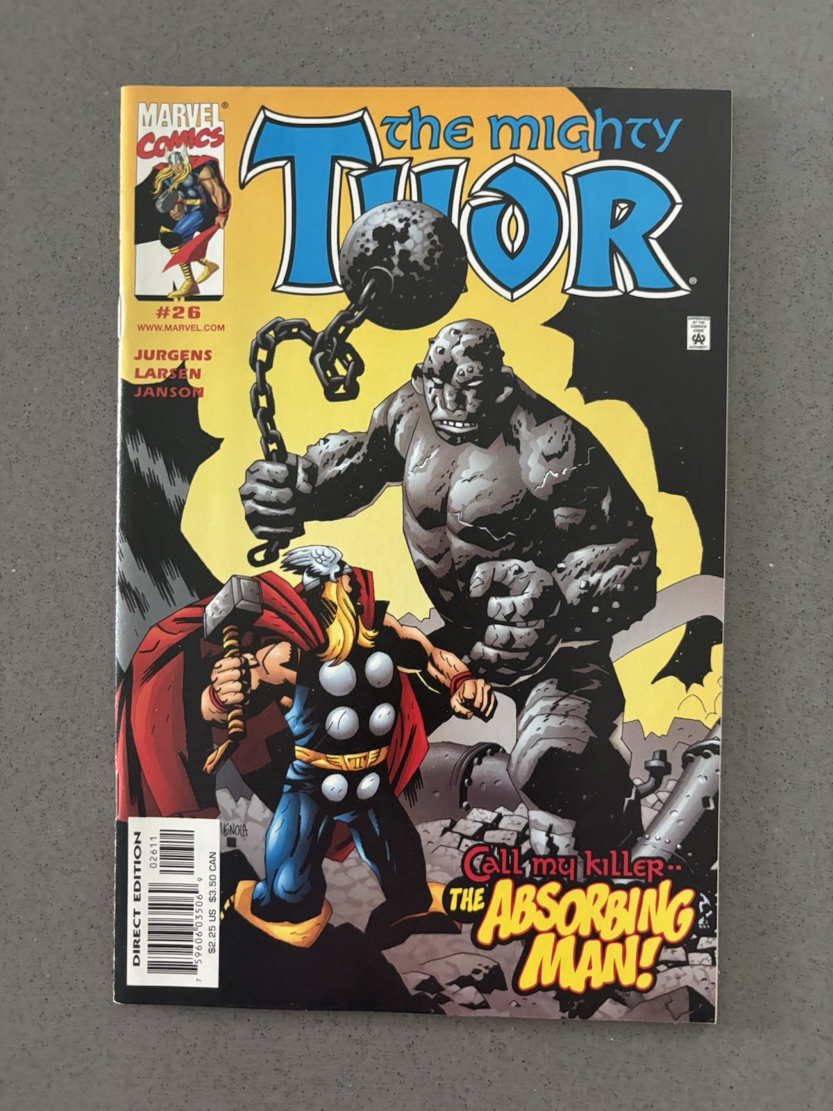 Marvel The Mighty Thor Comic Book Lot Direct Edition Dan Jurgens John Romita Jr.