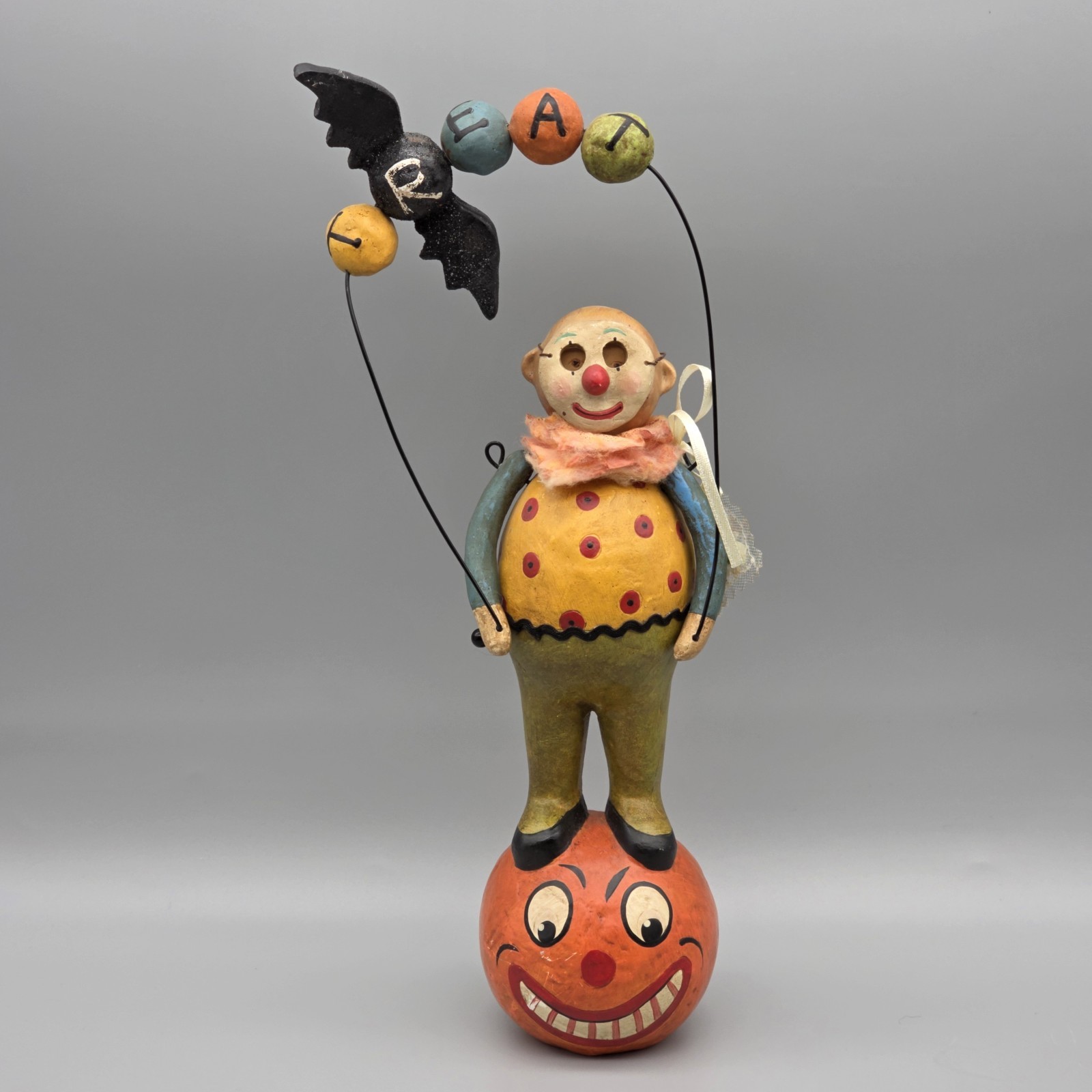 Lib Cummings Mead for Silvestri Larkspur Lane Boy on Pumpkin Halloween Figure