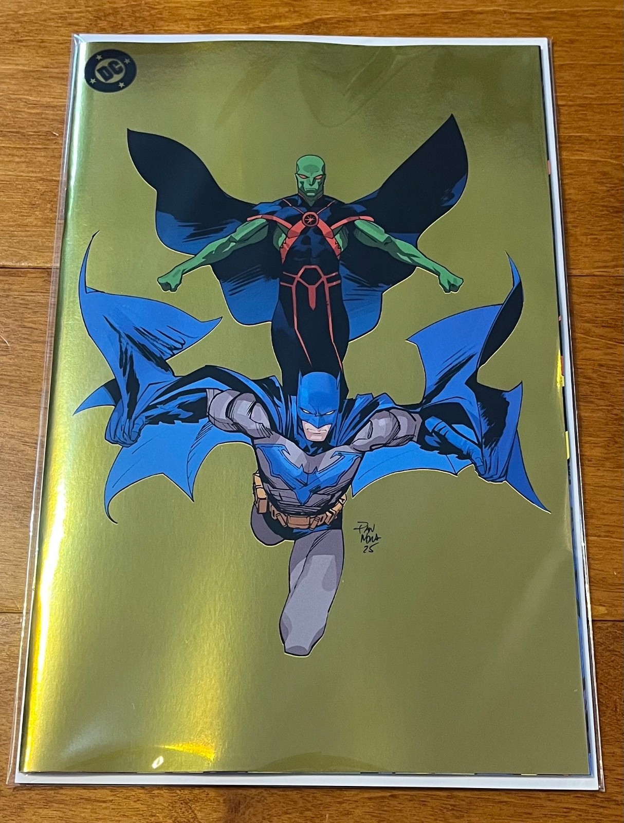 JUSTICE LEAGUE UNLIMITED #20 CVR H DAN MORA CORNER BOX SPOT FOIL VARIANT