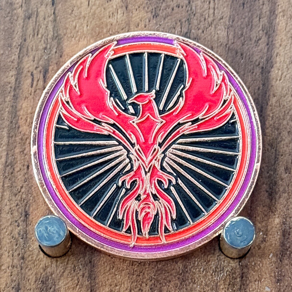 Parrot CTFs Player Red Phoenix Hacker Competition Enamel Challenge Coin 1#41