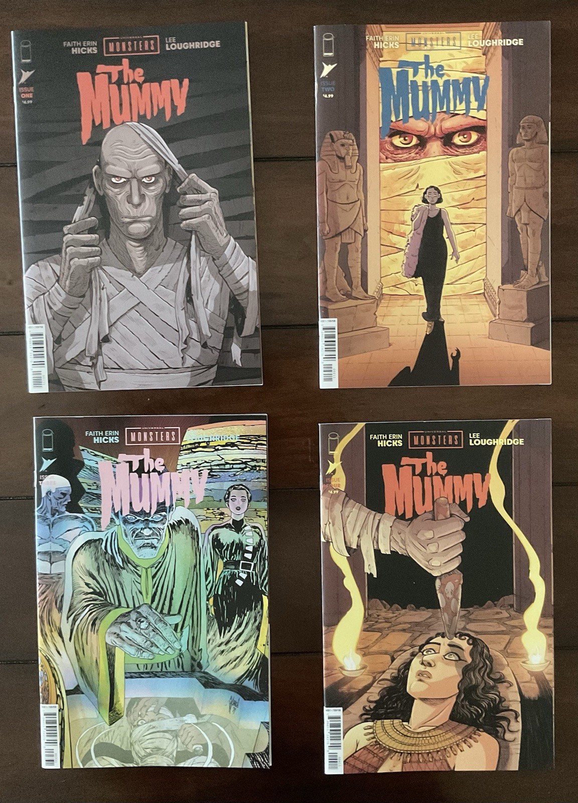 UNIVERSAL MONSTERS THE MUMMY 1-4 COMPLETE SET ~ 2025 IMAGE COMICS ~ NM CONDITION