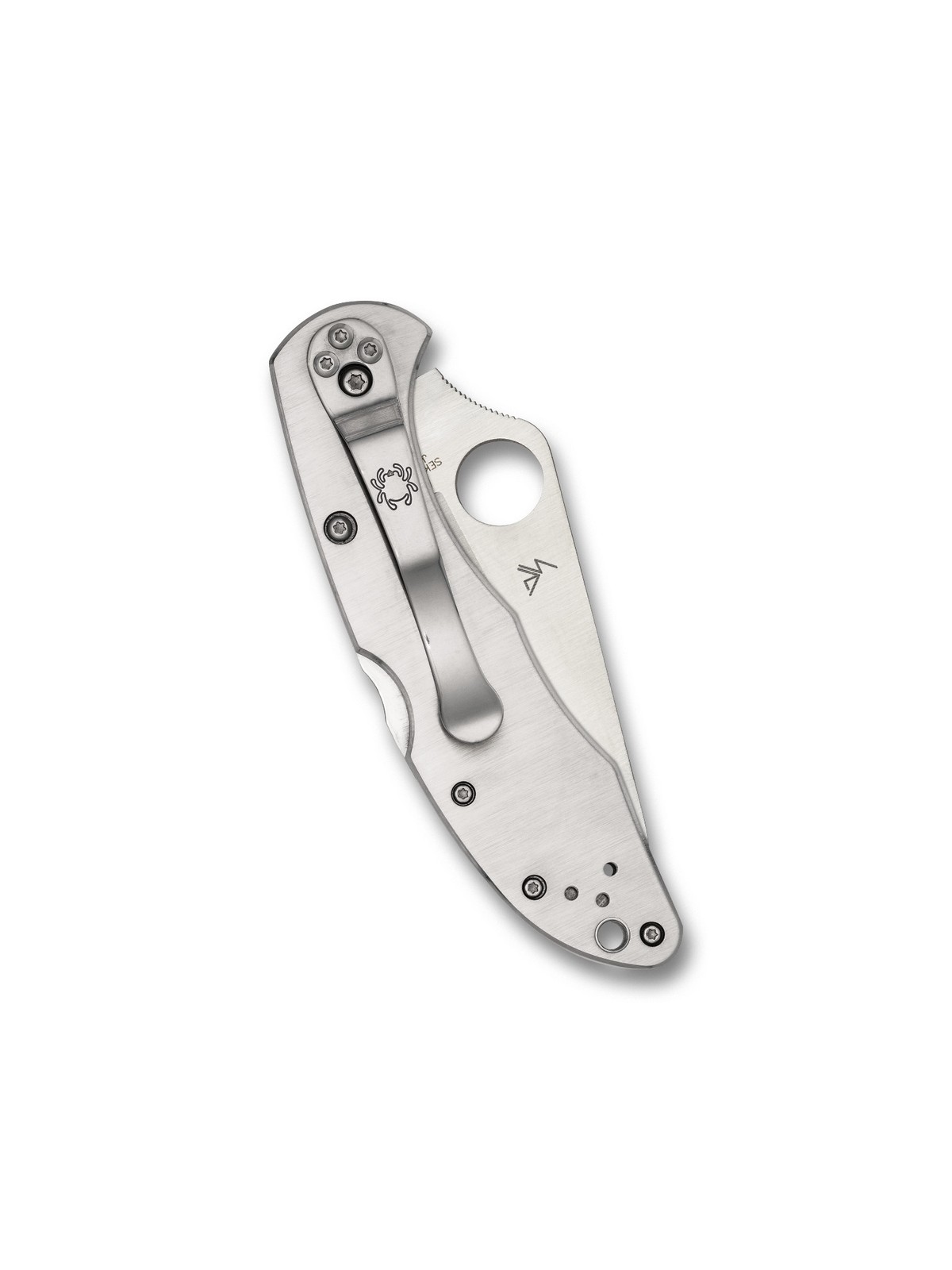 Spyderco Delica 4 Knife C11PS Combo Edge VG-10 Blade Stainless Steel Handle