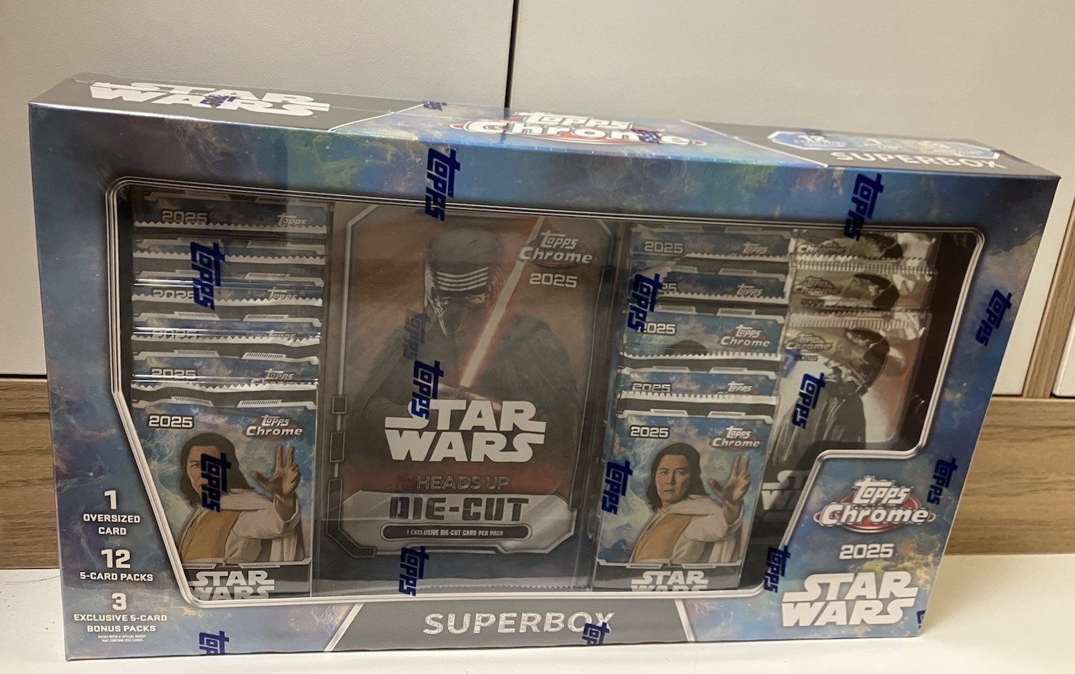 2025 Topps Chrome Star Wars Super Box Exclusive Trading Cards