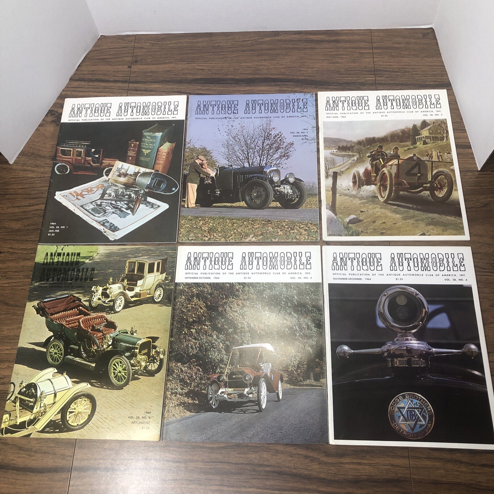 1964 Antique Automobile Club of America Magazine VOL 28 No 1 2 3 4 5 6 Full Year
