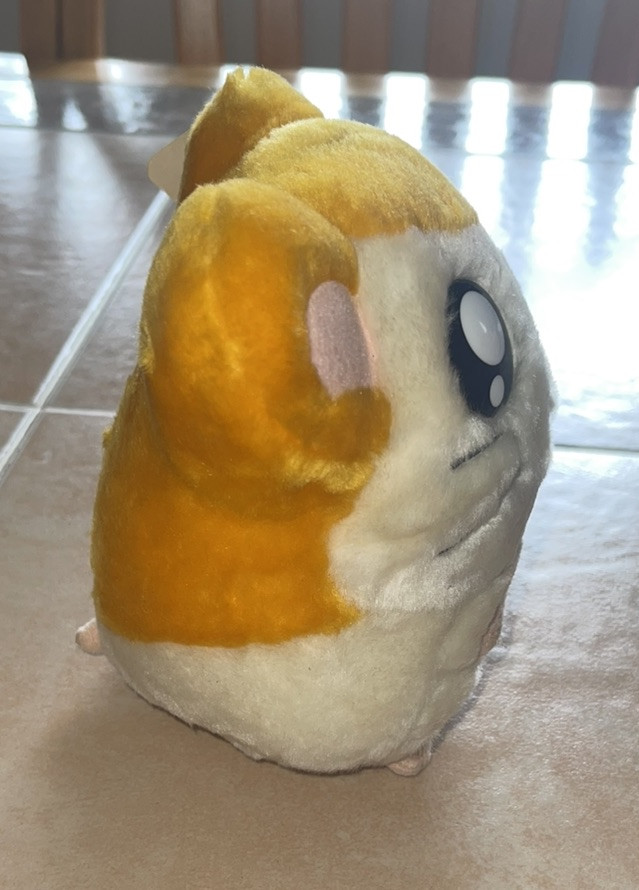 Vintage Kawai 2002 Hamtaro Ham-Ham Plush Hamster Coin Piggy Bank Tv Tokyo *READ*