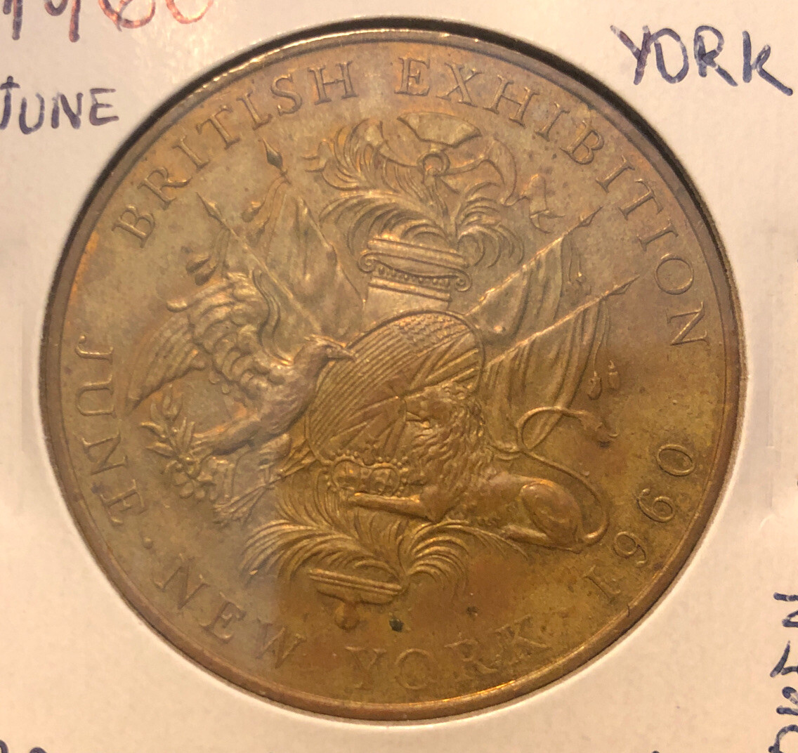 1960 BRITISH EXPOSITION NEW YORK ROYAL MINT COMMEMORATIVE TOKEN