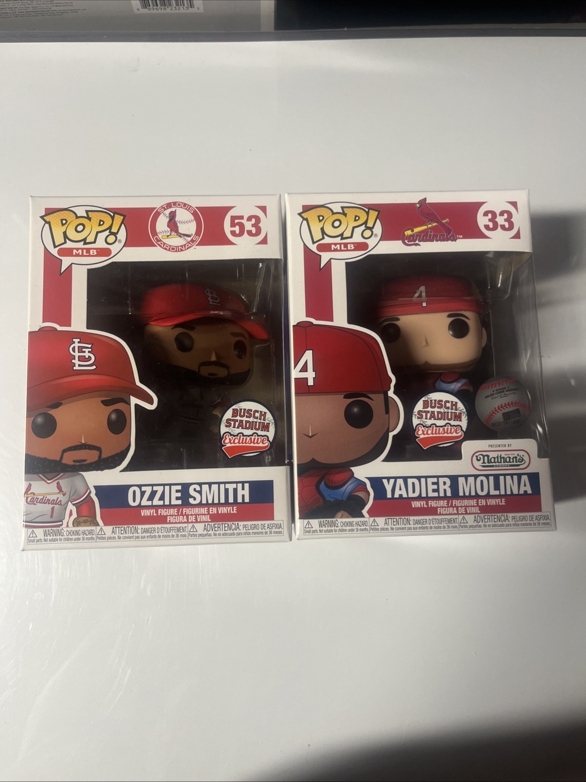 Funko Pop! MLB Cardinals Ozzie Smith #53 Yadier Molina #33 Stadium Exclusive