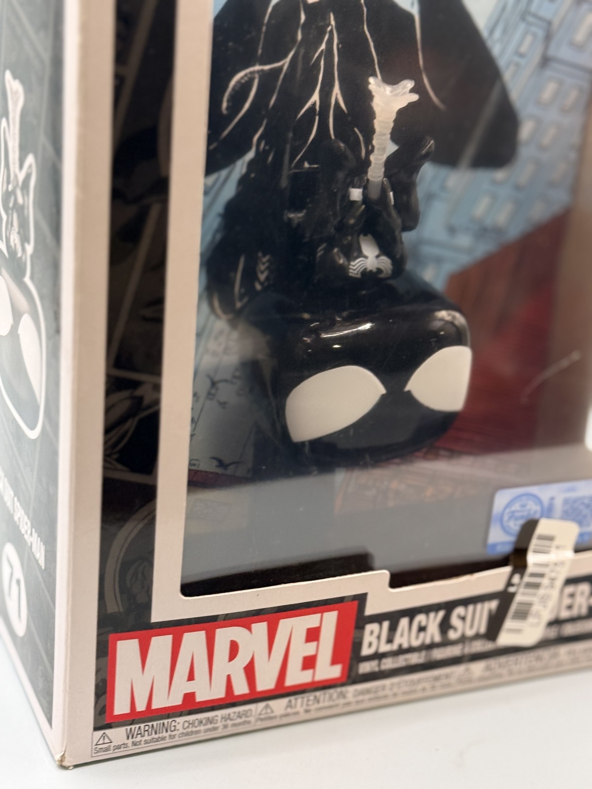 Funko Pop! Comic Covers #71 Black Suit Spider-Man Marvel Vinyl Figure READ