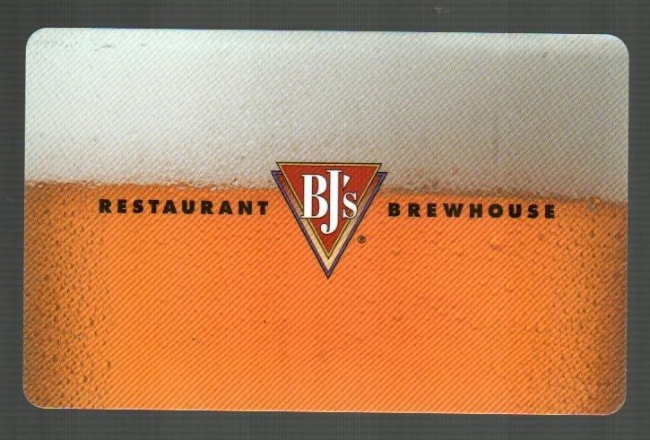 BJ’S RESTAURANT BREWHOUSE Cold Glass of Beer, Collectible Gift Card ( $0 )
