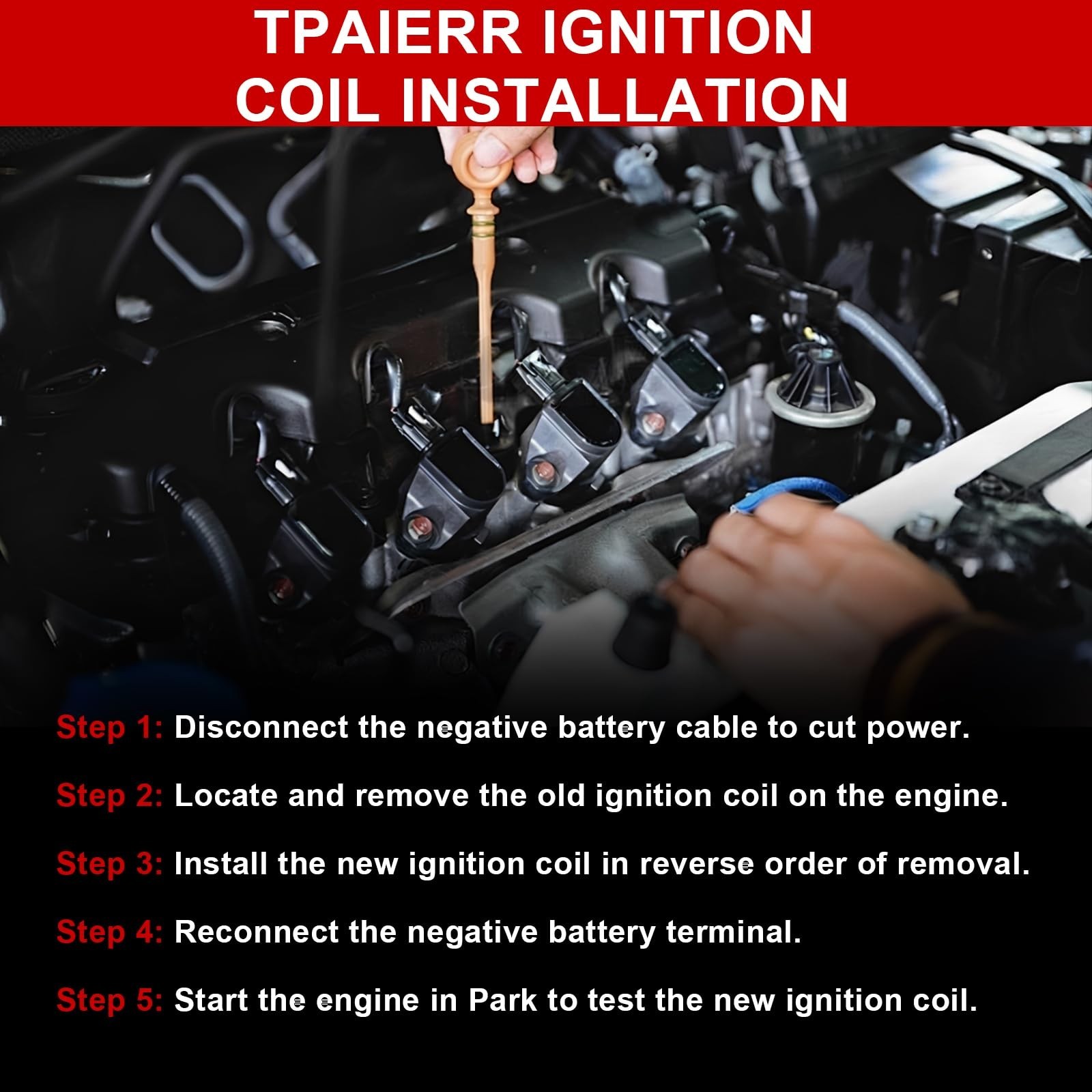 UF764 & 93175 Ignition Coil Pack and Iridium Spark Plugs Set of 4 OE Compatib…