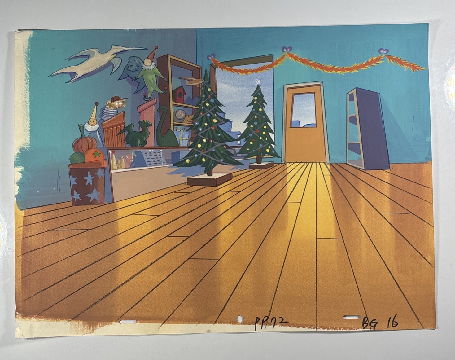 Animation cel BACKGROUNDS production art cels anime vintage cartoons Disney BG36
