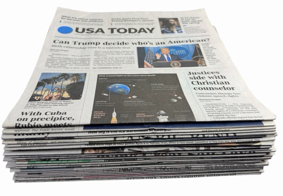 USA Today Newspapers Lot of 22 Papers April 1 – 30 2026 Issues Complete Unread