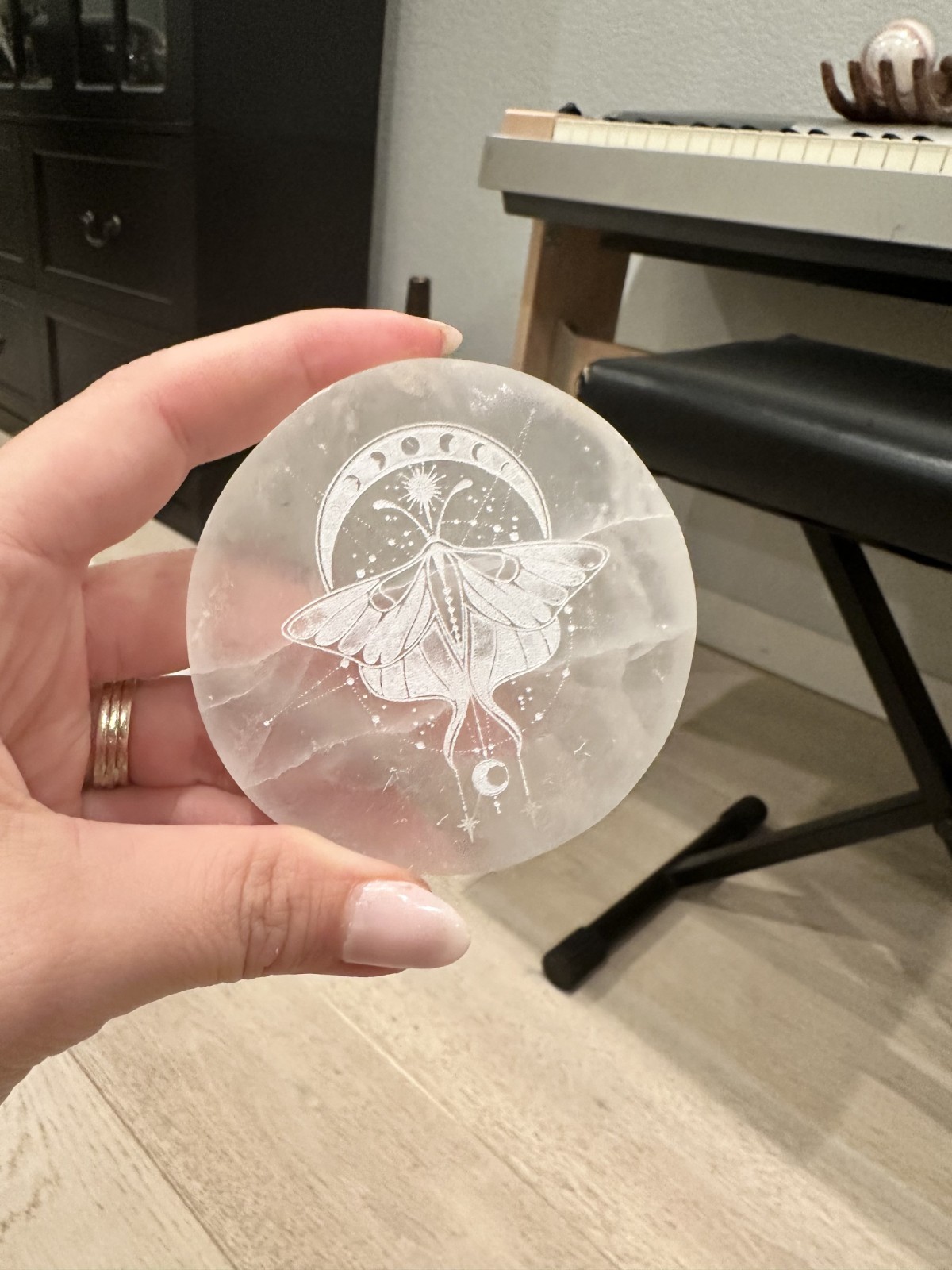 Selenite Crystal Mystical Carved