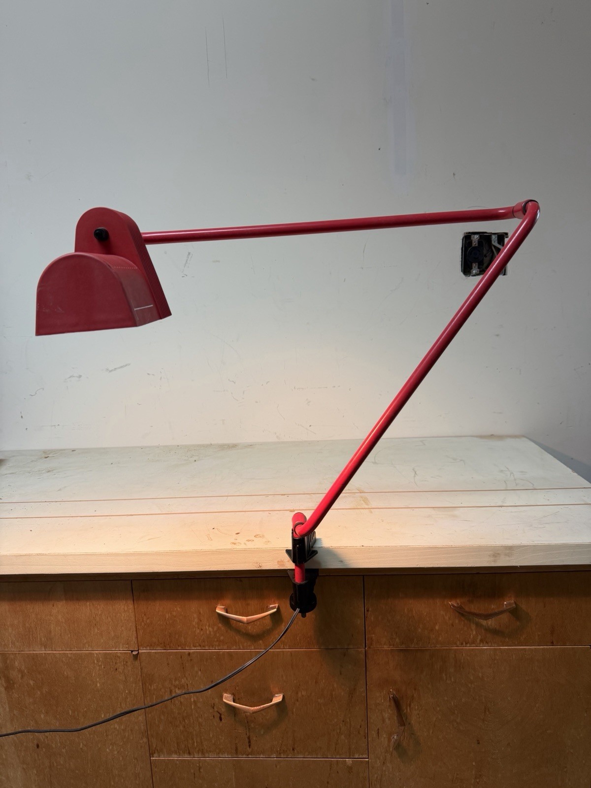 Guillermo Capdevila Belux Clamp Desk Lamp Bauhaus Postmodern Vintage Light Arm