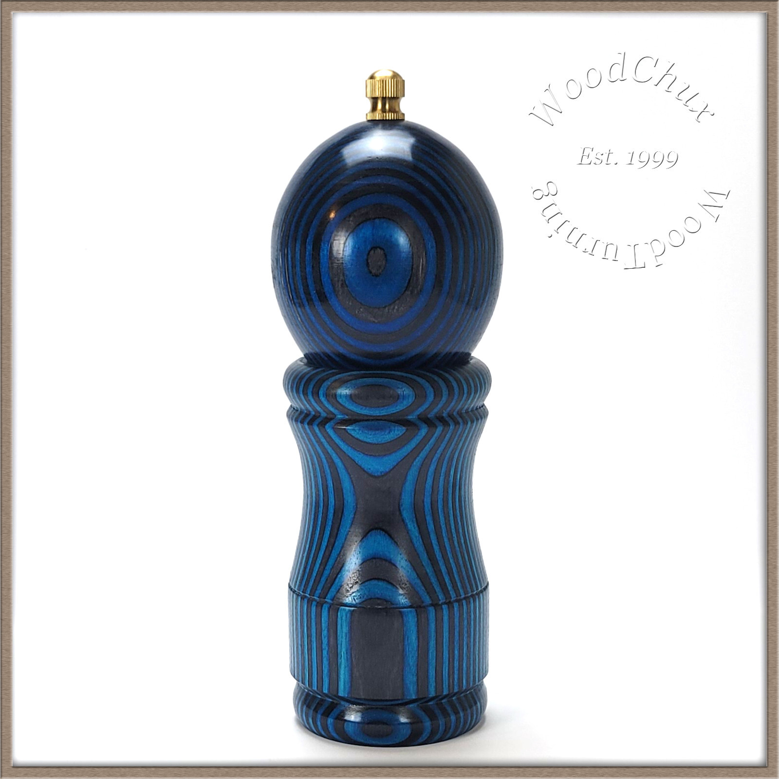 Pepper Mill Grinder Peppermill Colorgrain Wood Wooden Handmade Art Gift 877a