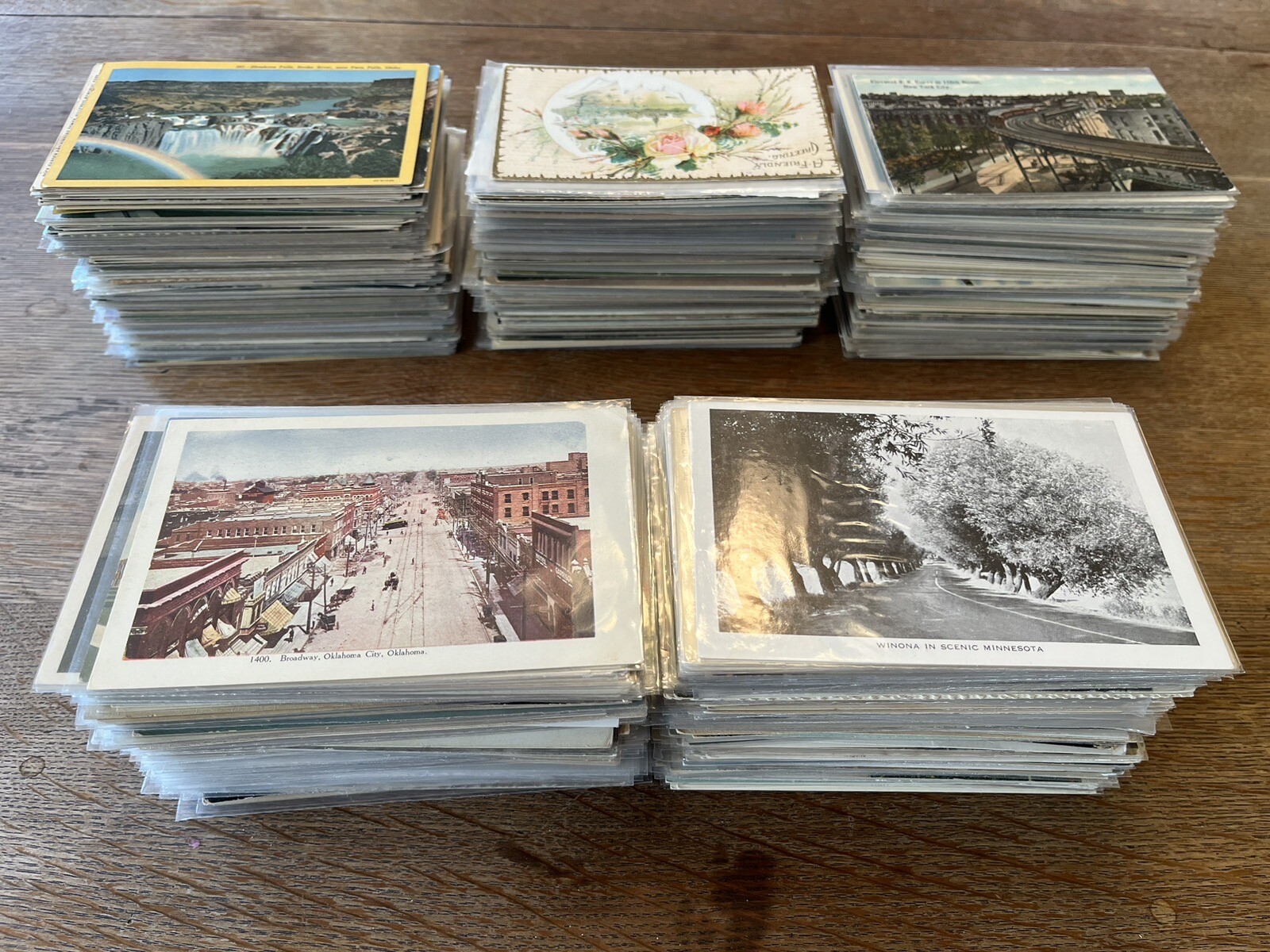 1000+ Antique Postcard Lot c1900 – c1960s City Views Holiday RPPC Collection