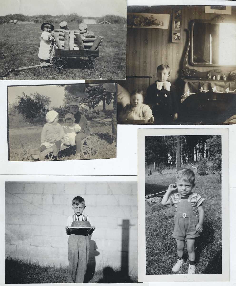 (12) early-mid 20th Century photo lot Boys Girls Infants; Interesting Scenes