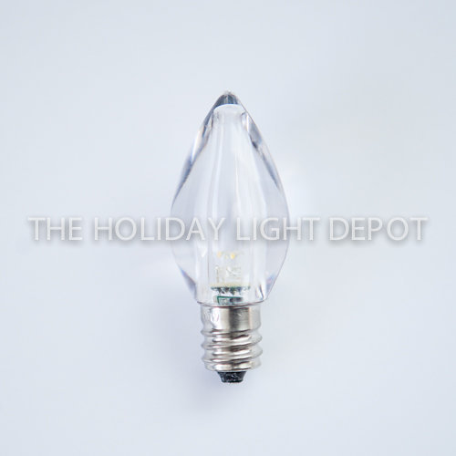 25 C7 Warm White LED Christmas Light Bulbs Smooth LED Retro Fit Dimmable