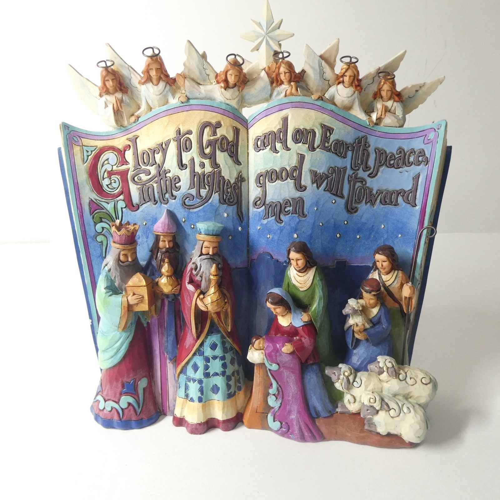 Jim Shore The Nativity Story Storybook Scene Figurine 2014 Enesco AS IS