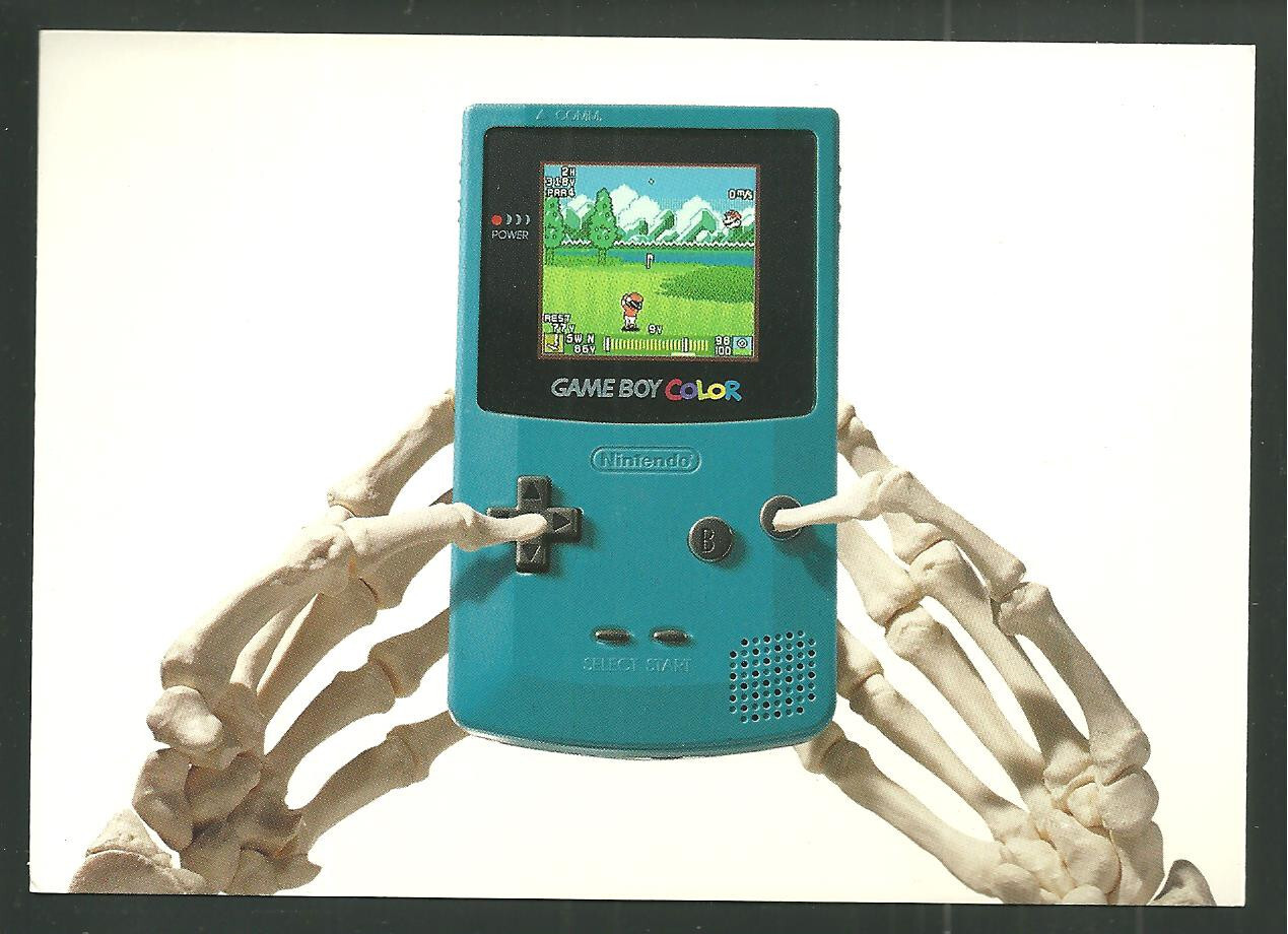 Nintendo Game Boy Color Don’t Forget to Eat Unused Advertising Postcard