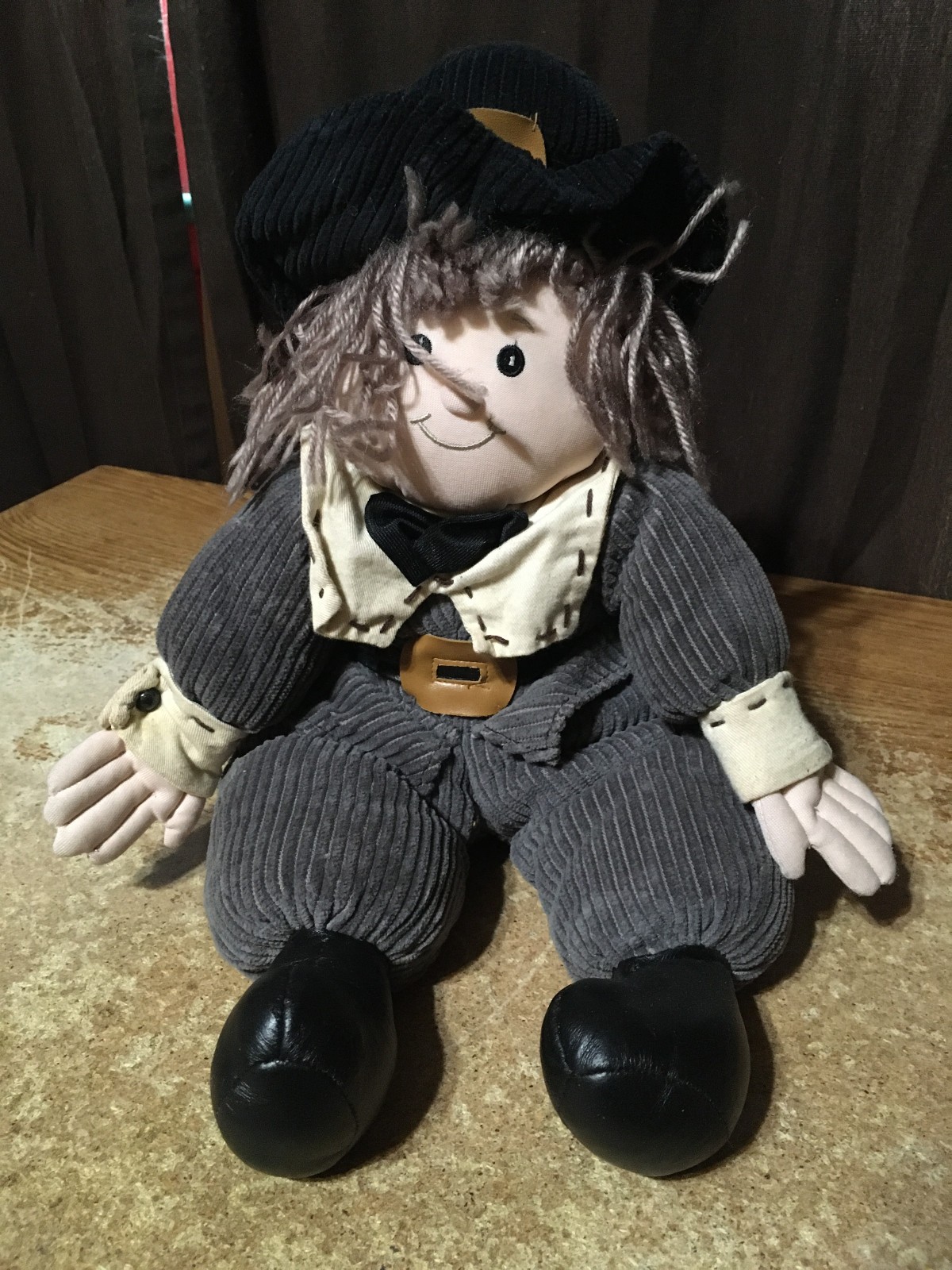 PILGRIM PETE THANKSGIVING BEANIE BOTTOM PLUSH FIRST & MAIN 15″ / WRONGWAY052
