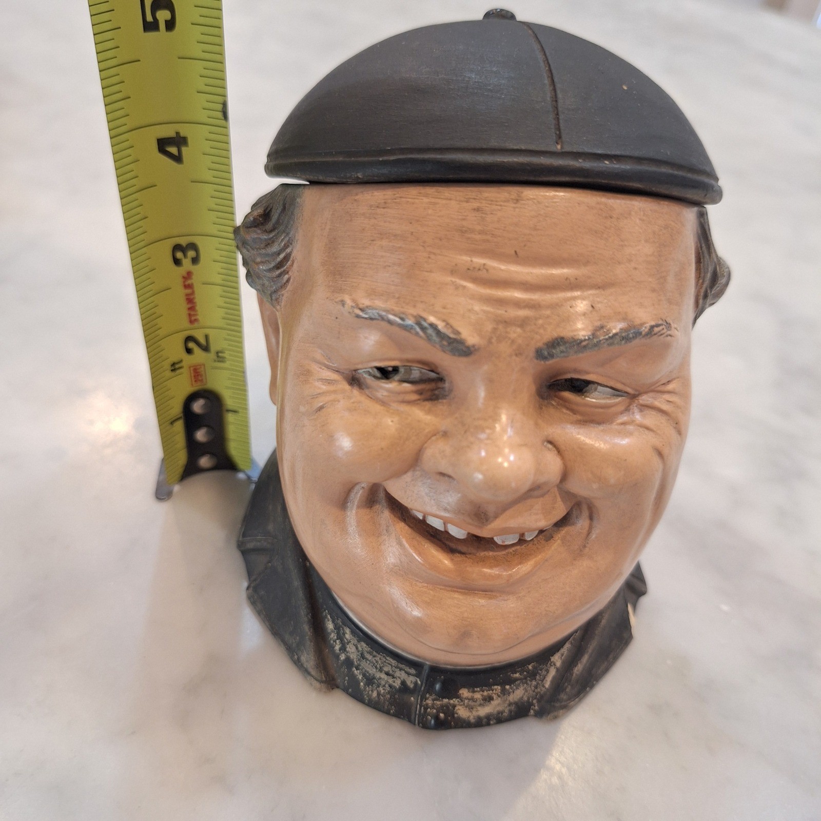 Bernard Bloch Monk Character Jug Tobacco Jar Brown Fair Vintage 8052 BB Friar