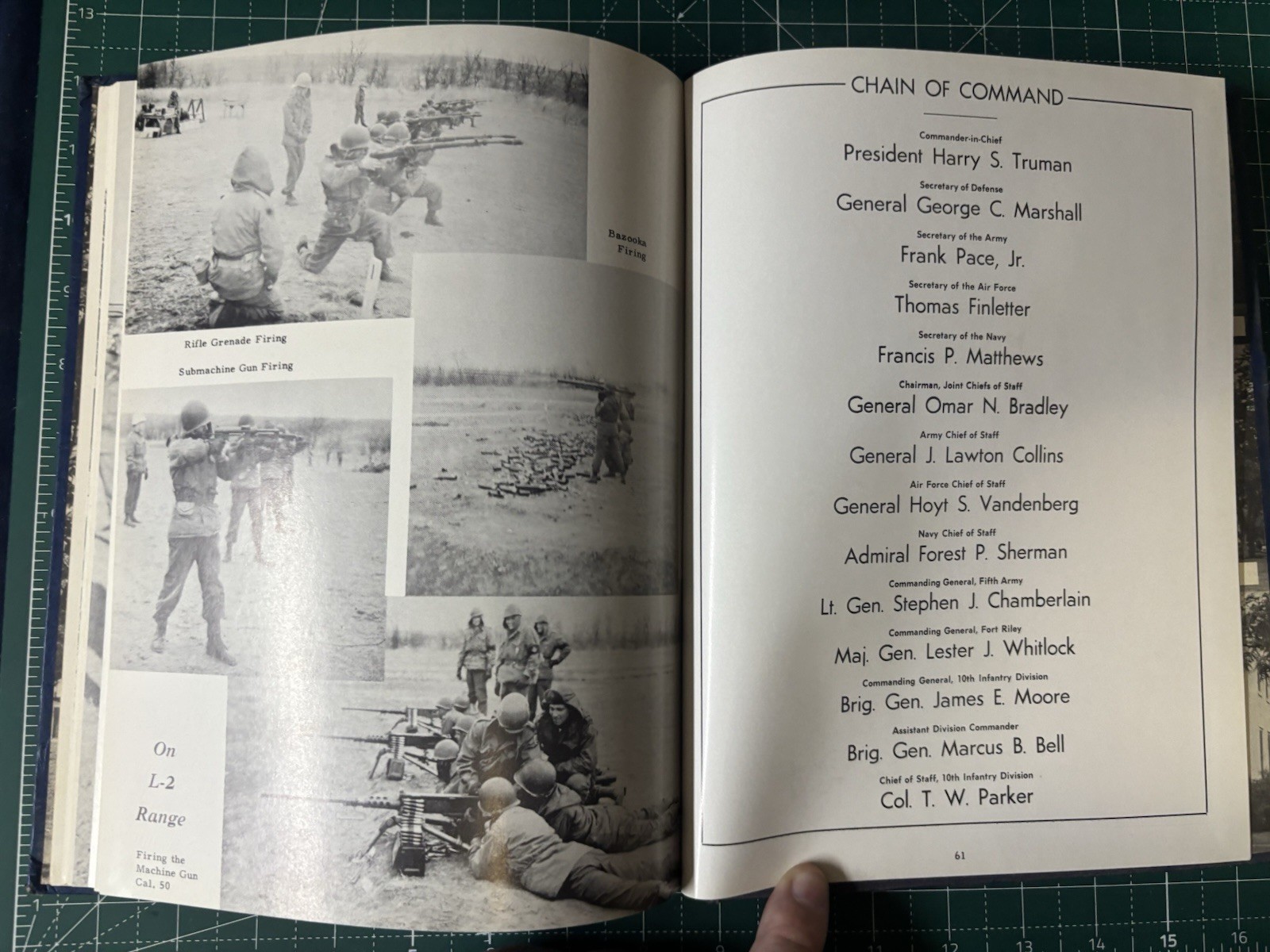 Korean War Era Rare 10th Infantry Division Book 1951
