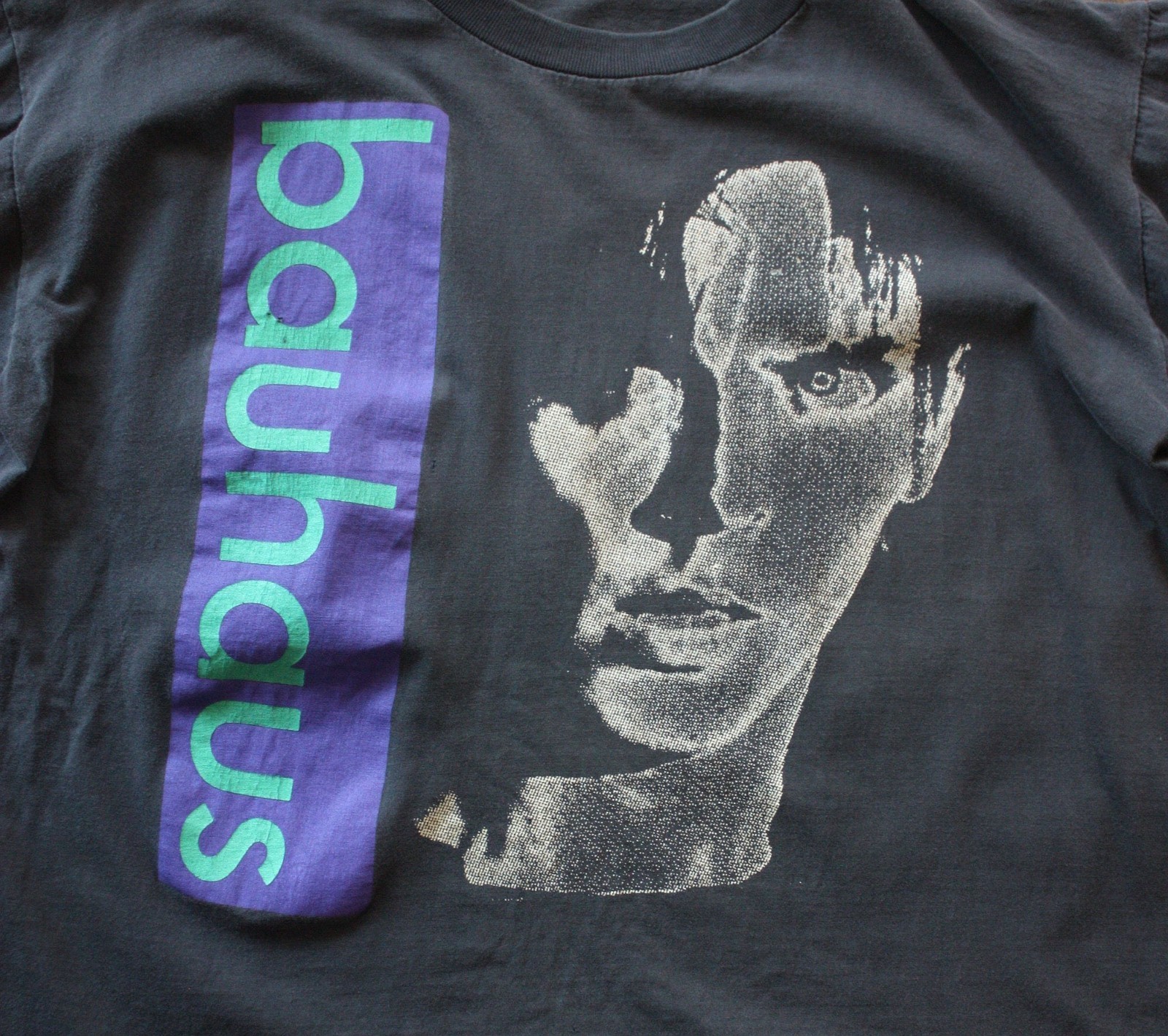 1980’s Bauhaus Soft and Faded Black Men S-234XL T-shirt