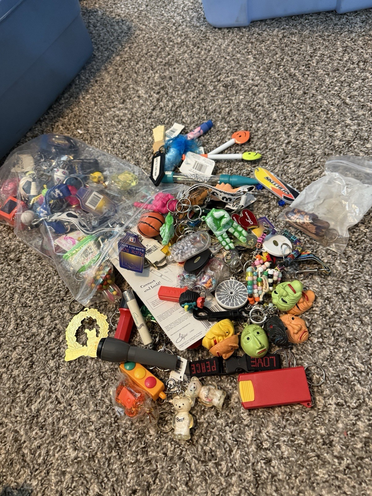 Vintage Keychains Toys Lot 1990 2000 Over 100 Pieces Most Are New