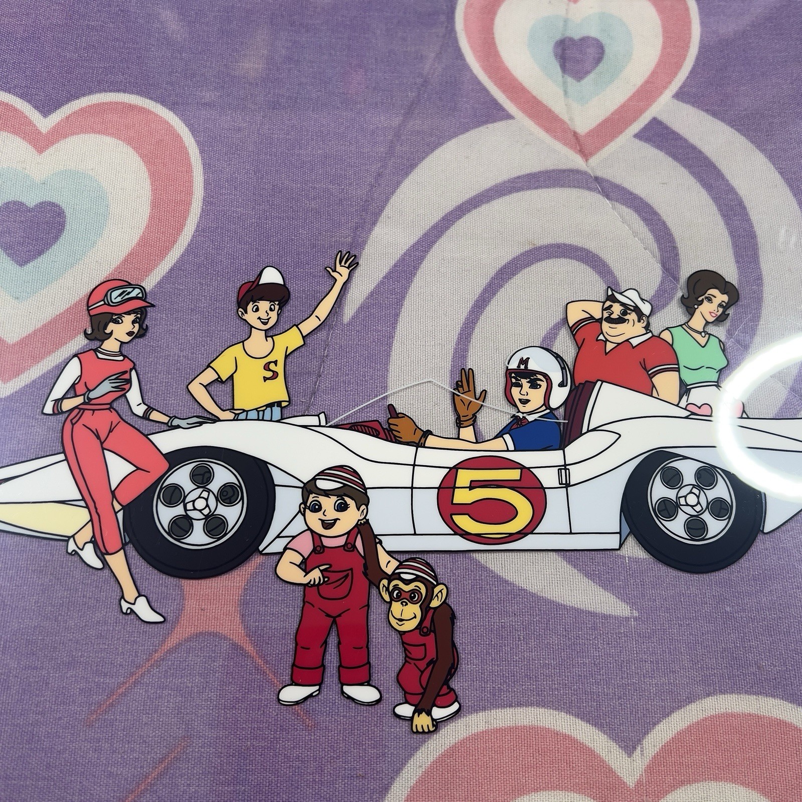 Speed Racer ANIMATION ART Color CEL Number (3) 11 X 13 Vintage Sericell Anime
