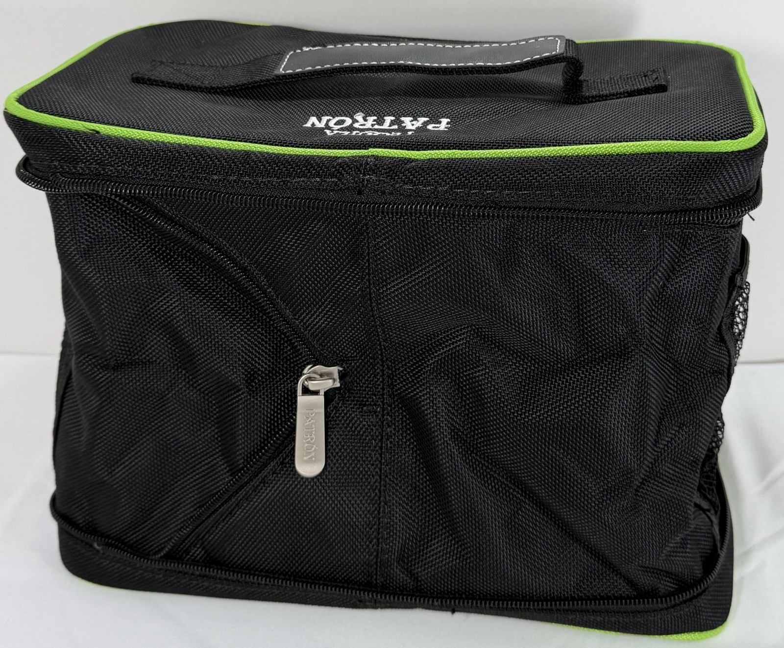 Patron Tequila Insulated Cooler Bag Lunch Tote Black Green Bee Promo NEW