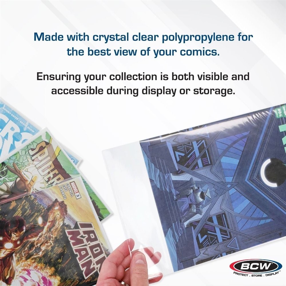 Case of 1000 BCW Current / Modern Comic Book Archival Poly Bags – 6 7/8 X 10 1/2