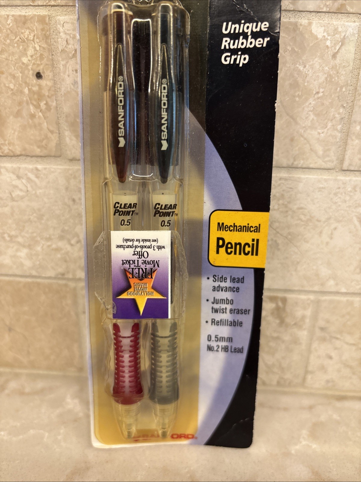 Sanford Clearpoint Mechanical Pencil .5mm No. 2 Lead (Pack of 2) Ships Today