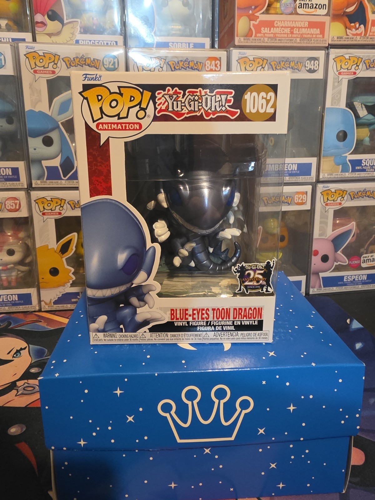 Funko Pop! Vinyl: Yu-Gi-Oh! – Blue-Eyes Toon Dragon (Metallic) #1062