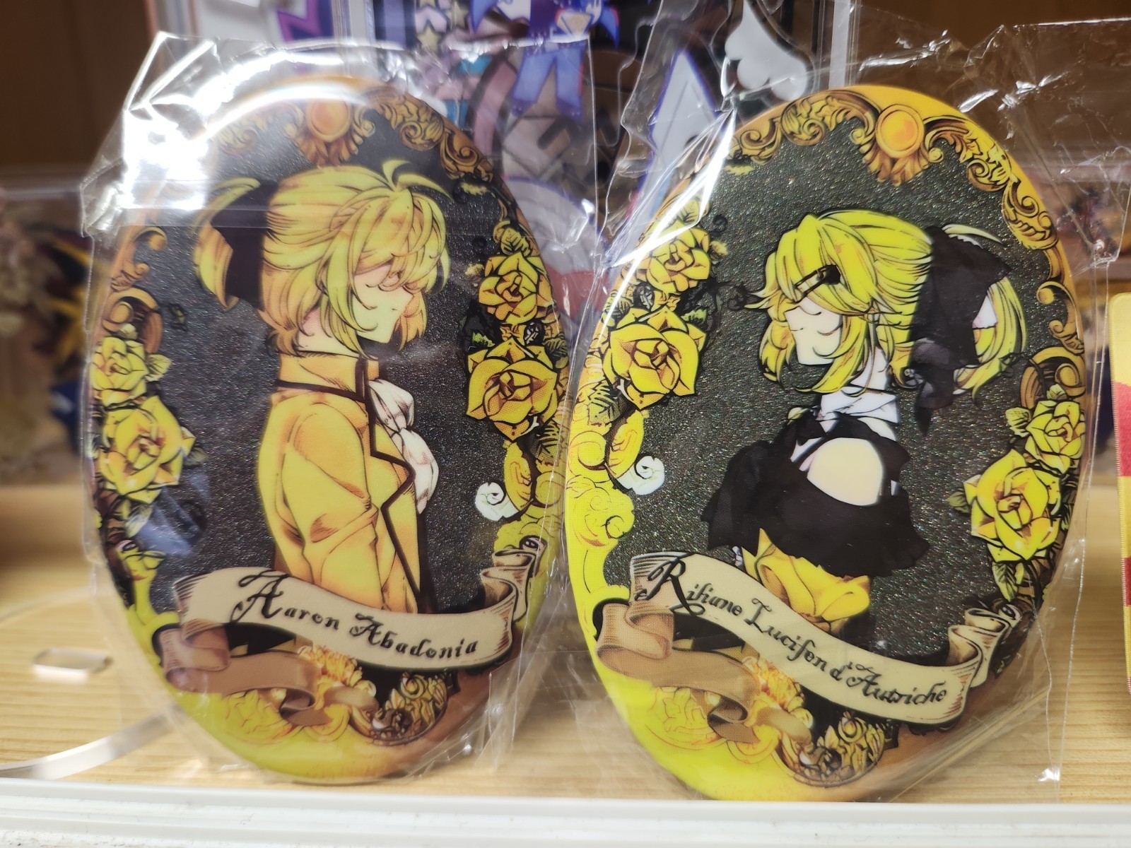 New Kagamine Rin Len Can Badge Set Daughter Of Evil Anime Vocaloid Pin Button