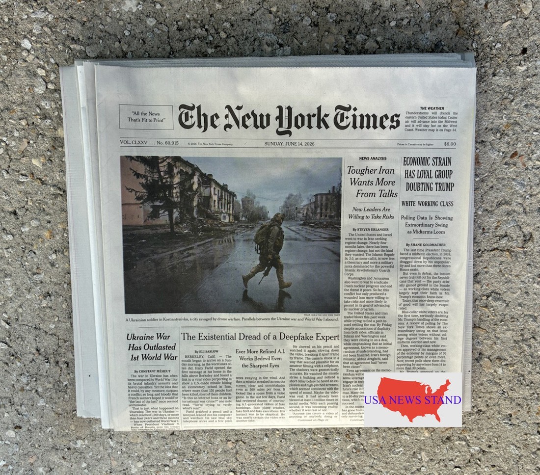 THE NEW YORK TIMES – SUNDAY JUNE 14, 2026 (USA – DECLARATION OF INDEPENDENCE)