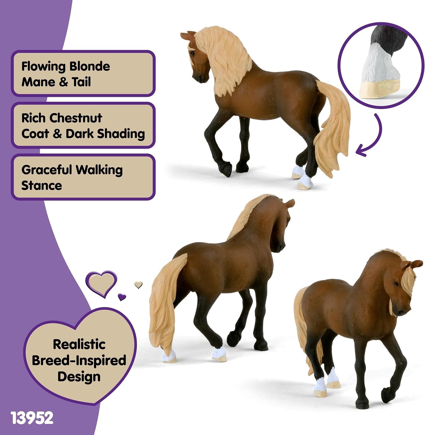Charming Peruvian Paso Stallion Figure – Imaginative Play & Equestrian Learning