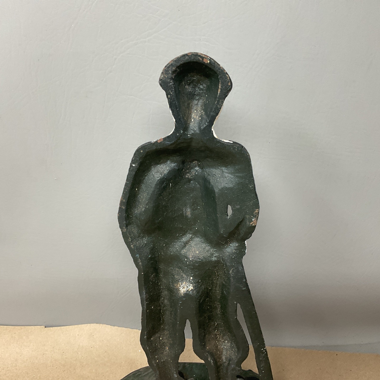 Cast Iron Golfer Doorstop Painted 13.25” Vintage Doorstop Golf 5lb