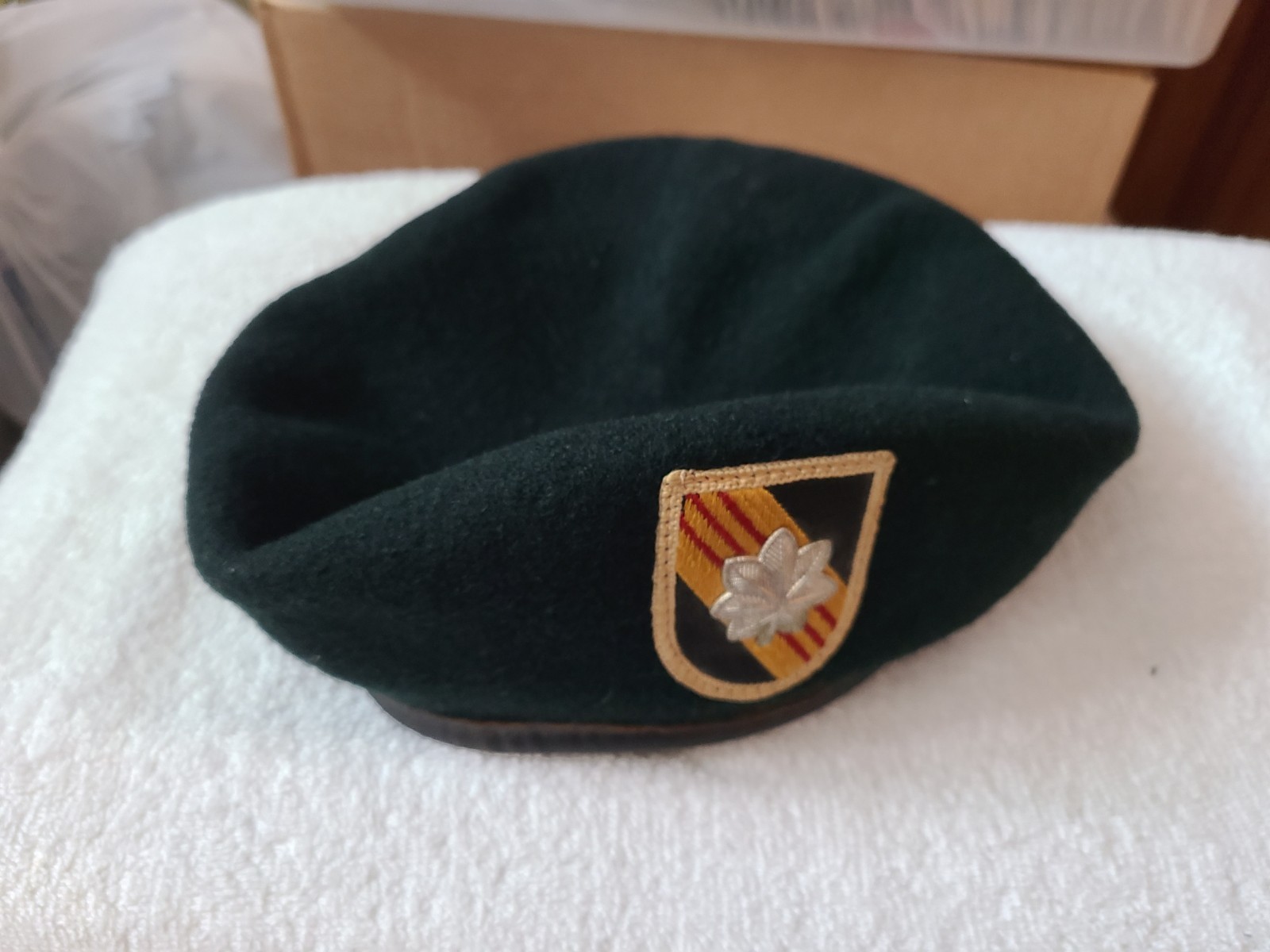 Vintage Vietnam Era Special Forces Green Beret Lieutenant Colonel Rank Hat / Cap