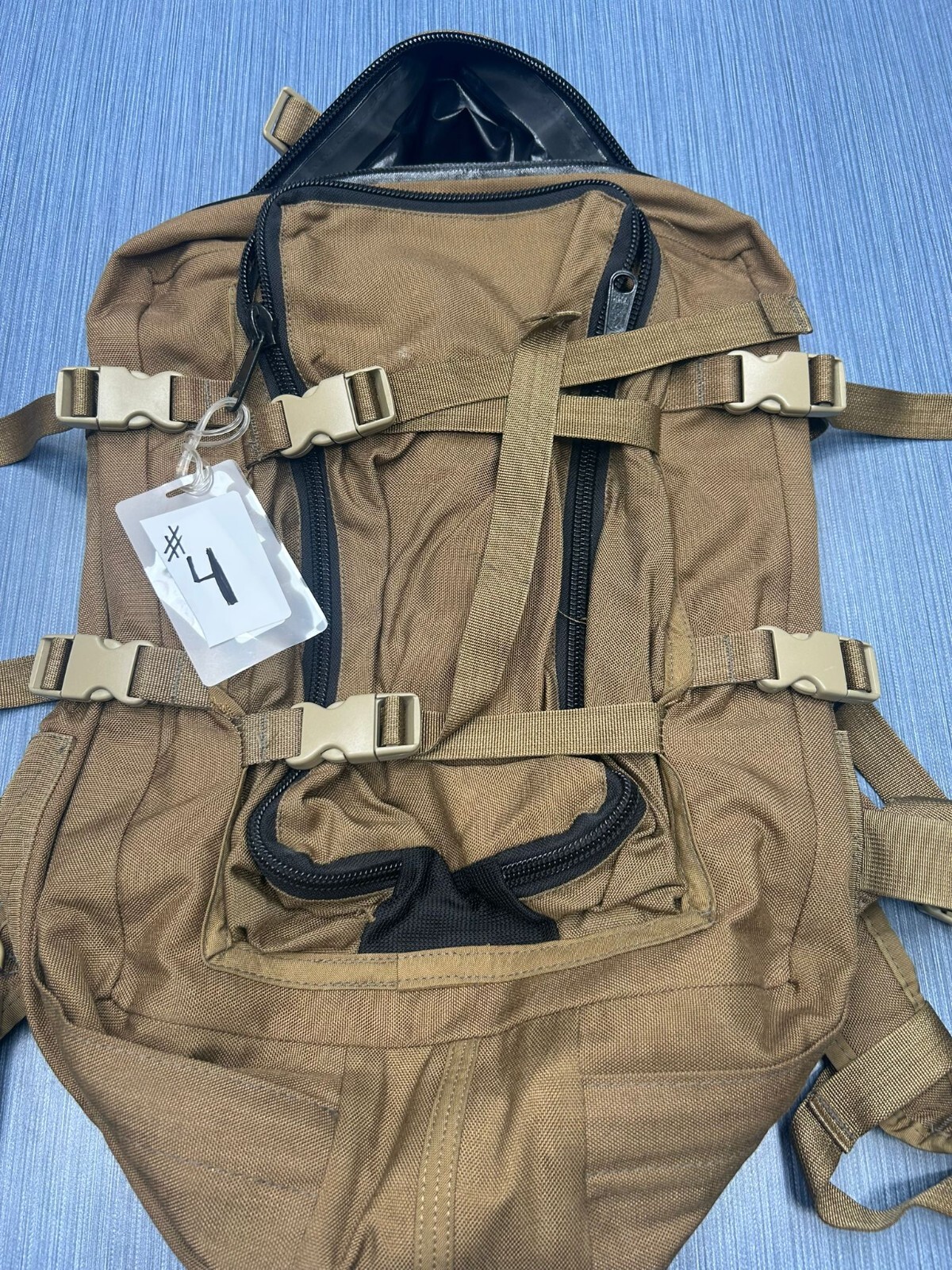 Coyote tan USIA Water Resistant CBR Backpack military surplus #4