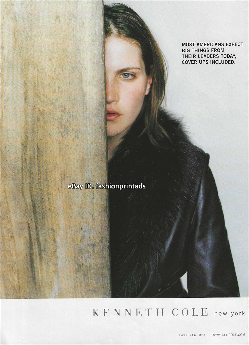 vintage KENNETH COLE 3-Page PRINT AD Fall 1998 MISSY RAYDER to be aware is more