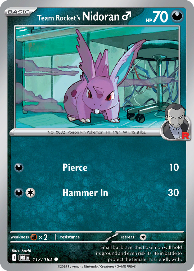 Team Rocket’s Nidoran Male #117 | DRI | Pokemon | Regular | LP