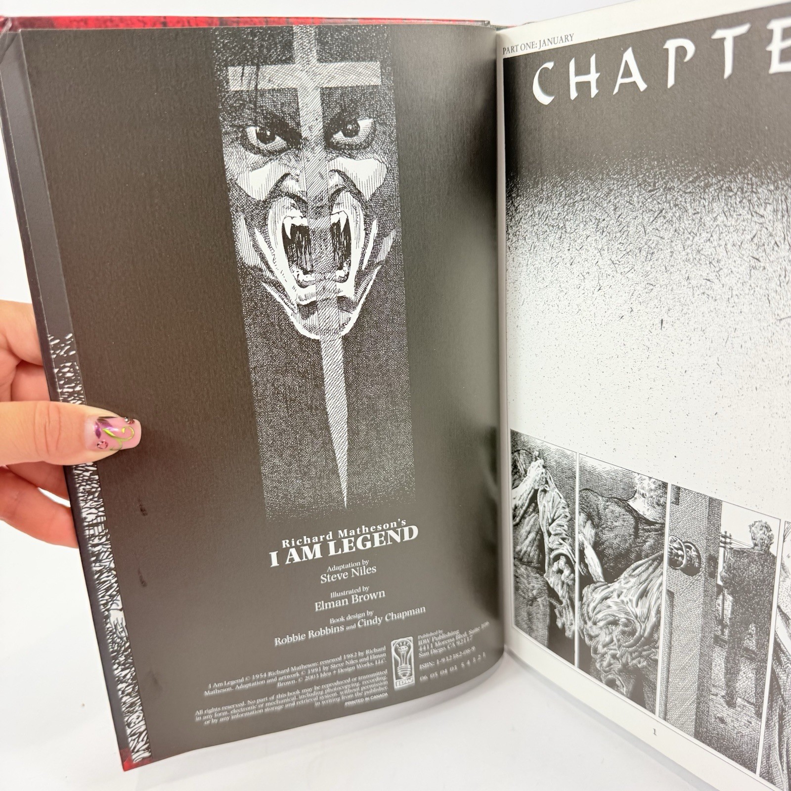 Richard Matheson’s I AM LEGEND Steve Niles Elman Brown 2003 IDW HC Excellent