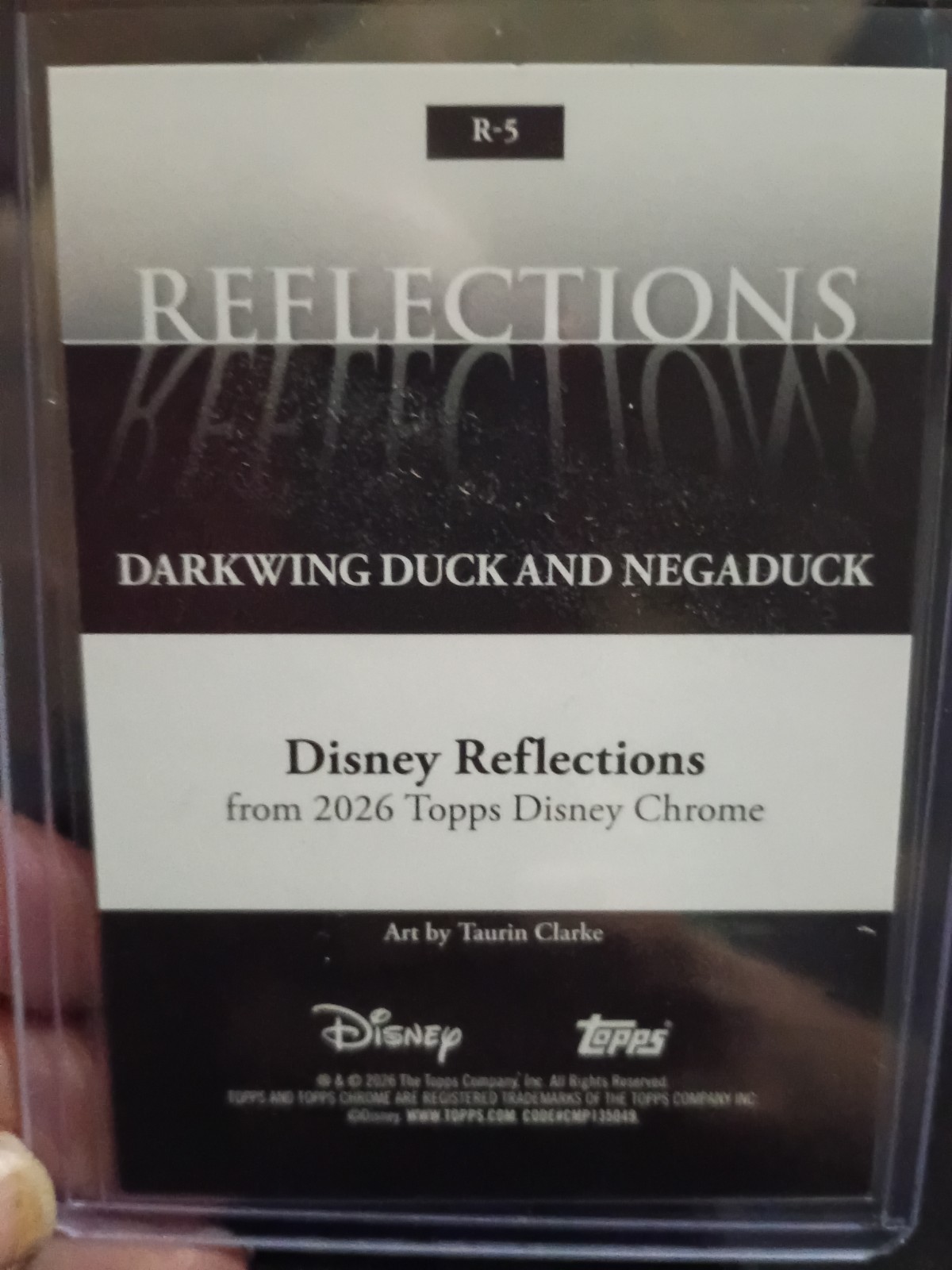 2026 Topps Chrome Disney Reflections #R5 Darkwing Duck and Negaduck CASE HIT SSP