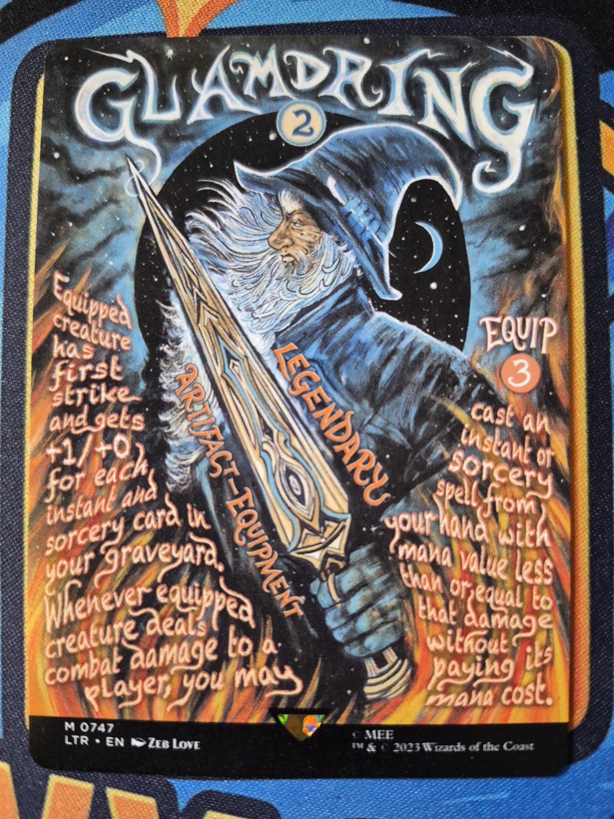 Glamdring Poster Non-Foil | Lord of the Rings – Magic: The Gathering MTG