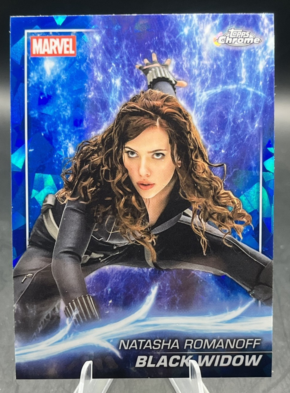 2025 Topps Chrome Marvel Studios Sapphire Edition Black Widow #7