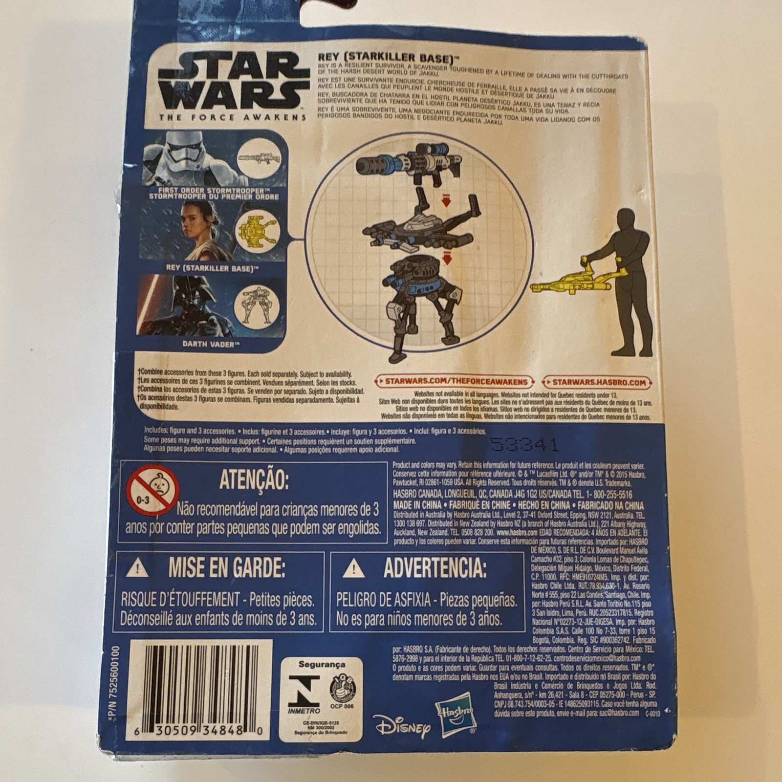 Hasbro Star Wars The Force Awakens 2015 3.75in Figures Lot (6) Rey Kylo Ren Finn